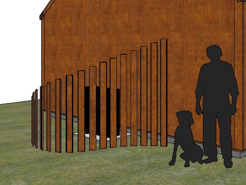 corten fence paling layout example v1